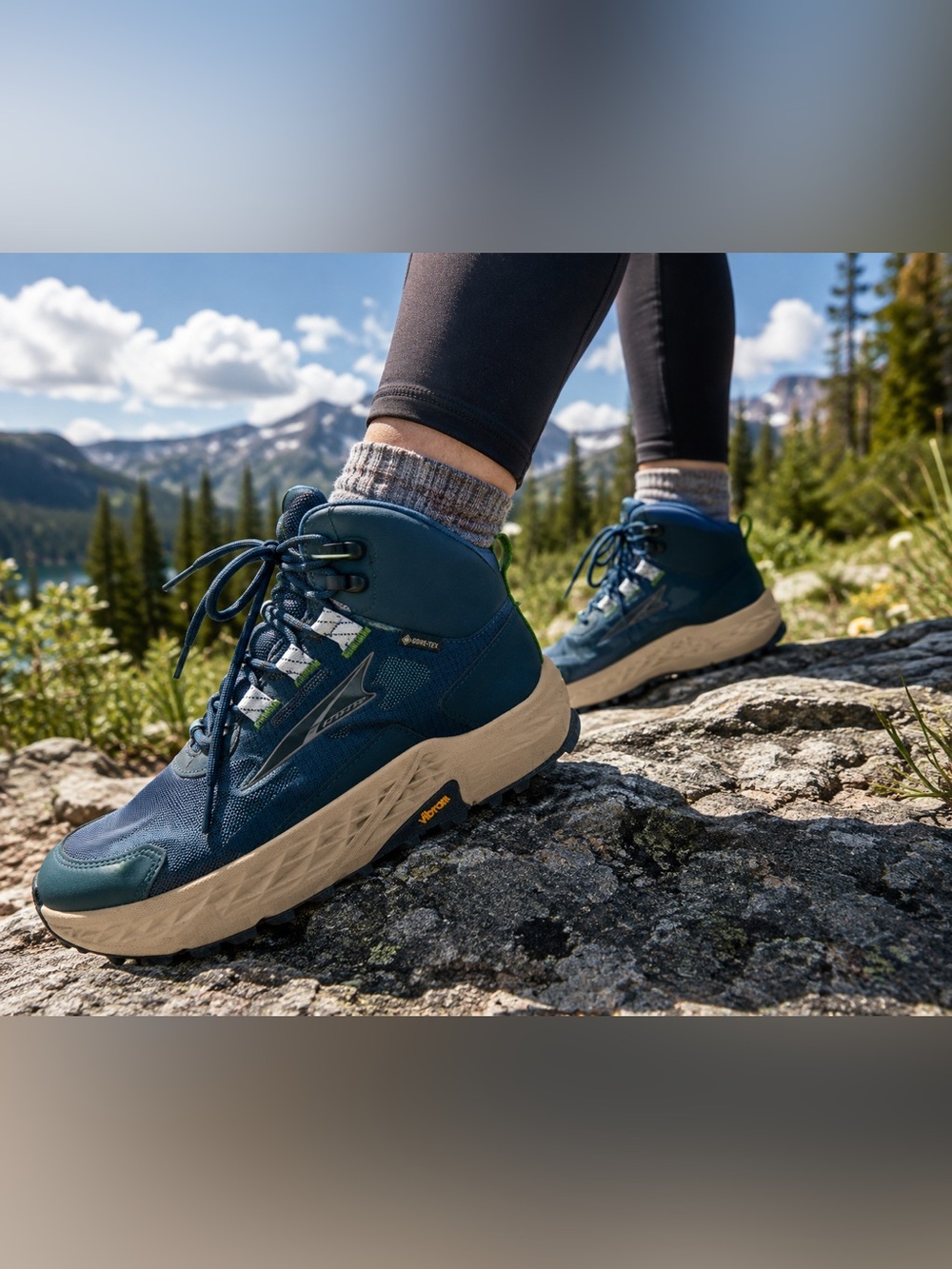 Altra Timp Hiker GTX Gore-Tex Hiking Boots Women’s 7.5 Navy Vibram